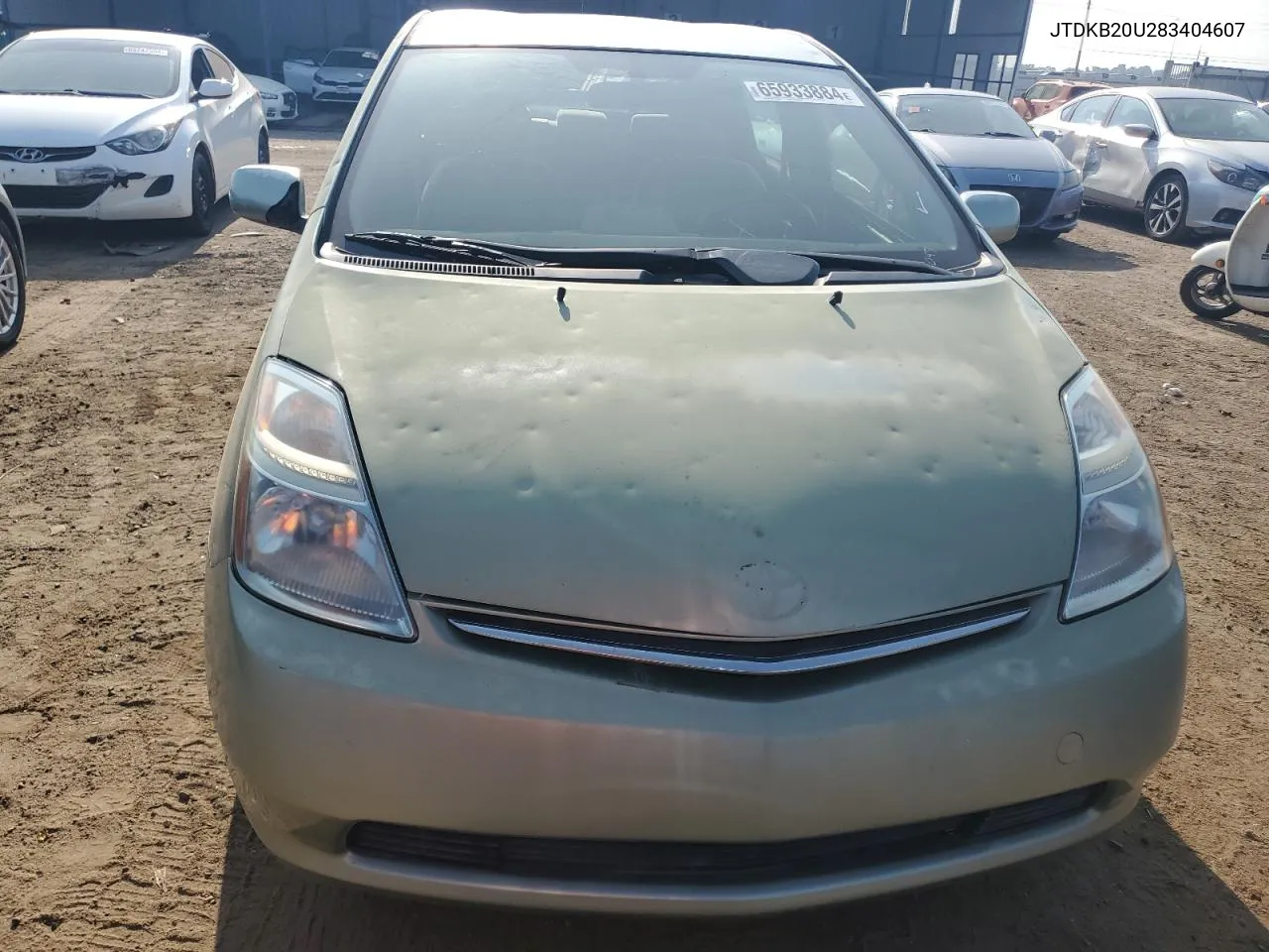 2008 Toyota Prius VIN: JTDKB20U283404607 Lot: 65933884