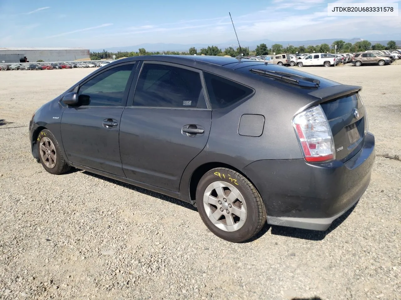 2008 Toyota Prius VIN: JTDKB20U683331578 Lot: 66020594