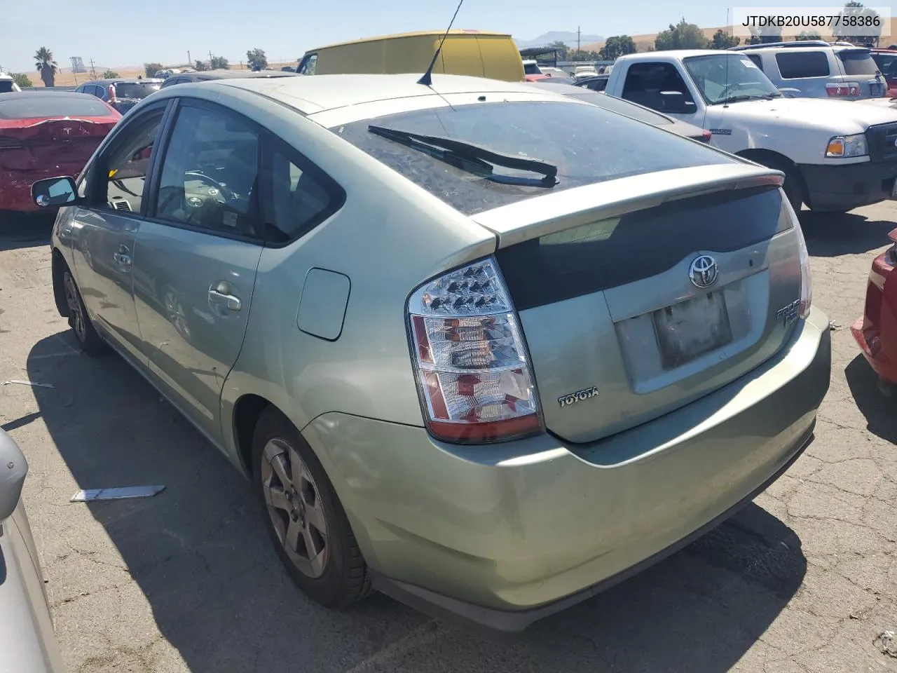 2008 Toyota Prius VIN: JTDKB20U587758386 Lot: 66041134