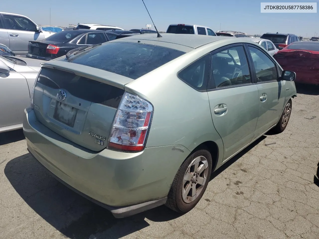 2008 Toyota Prius VIN: JTDKB20U587758386 Lot: 66041134