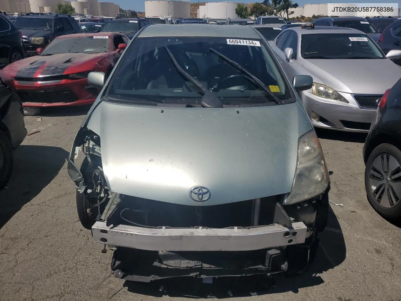 2008 Toyota Prius VIN: JTDKB20U587758386 Lot: 66041134