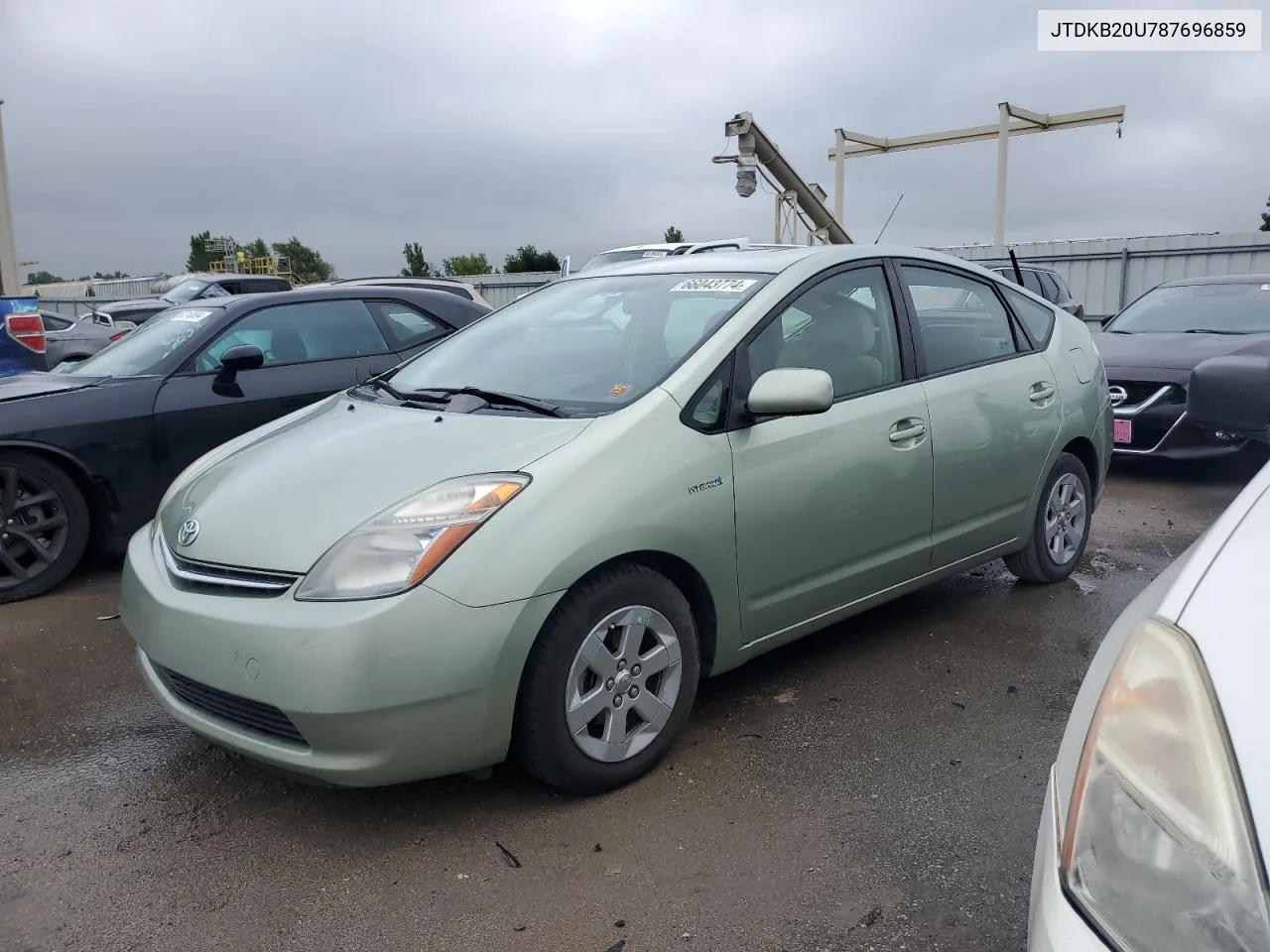 2008 Toyota Prius VIN: JTDKB20U787696859 Lot: 66043774