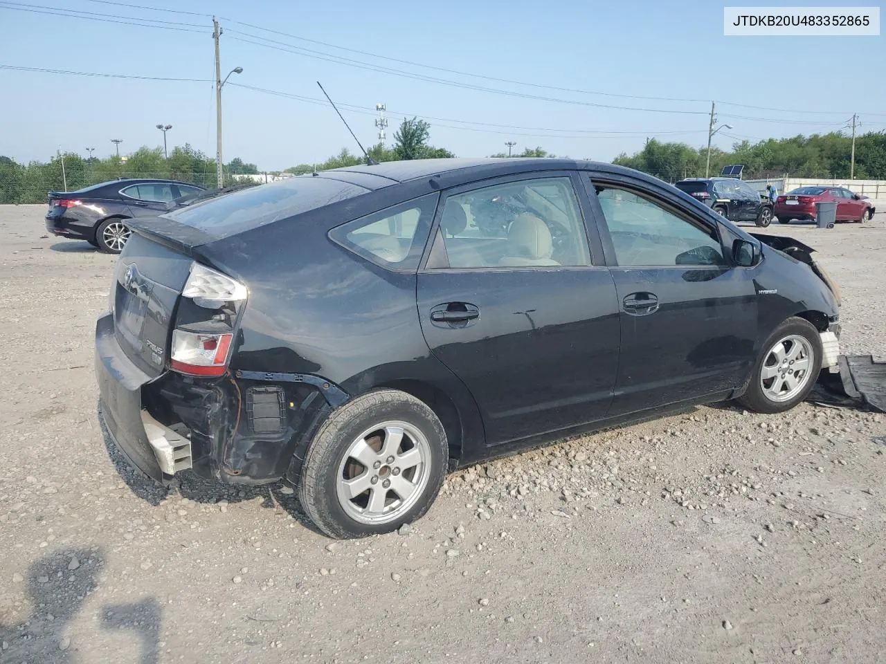 2008 Toyota Prius VIN: JTDKB20U483352865 Lot: 66137354