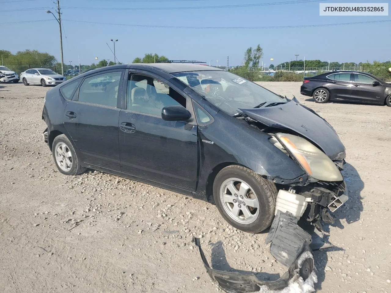 2008 Toyota Prius VIN: JTDKB20U483352865 Lot: 66137354