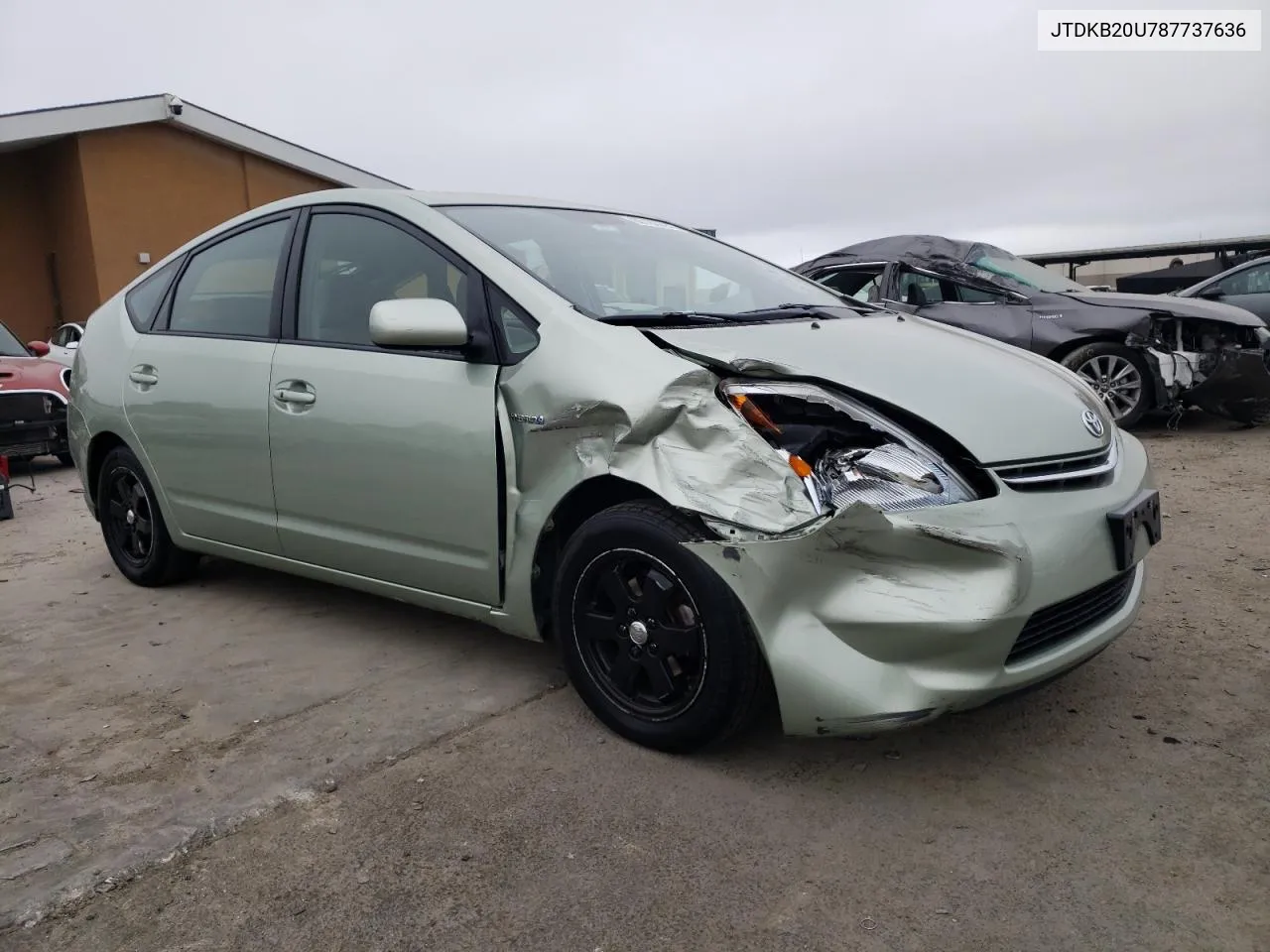 2008 Toyota Prius VIN: JTDKB20U787737636 Lot: 66185694