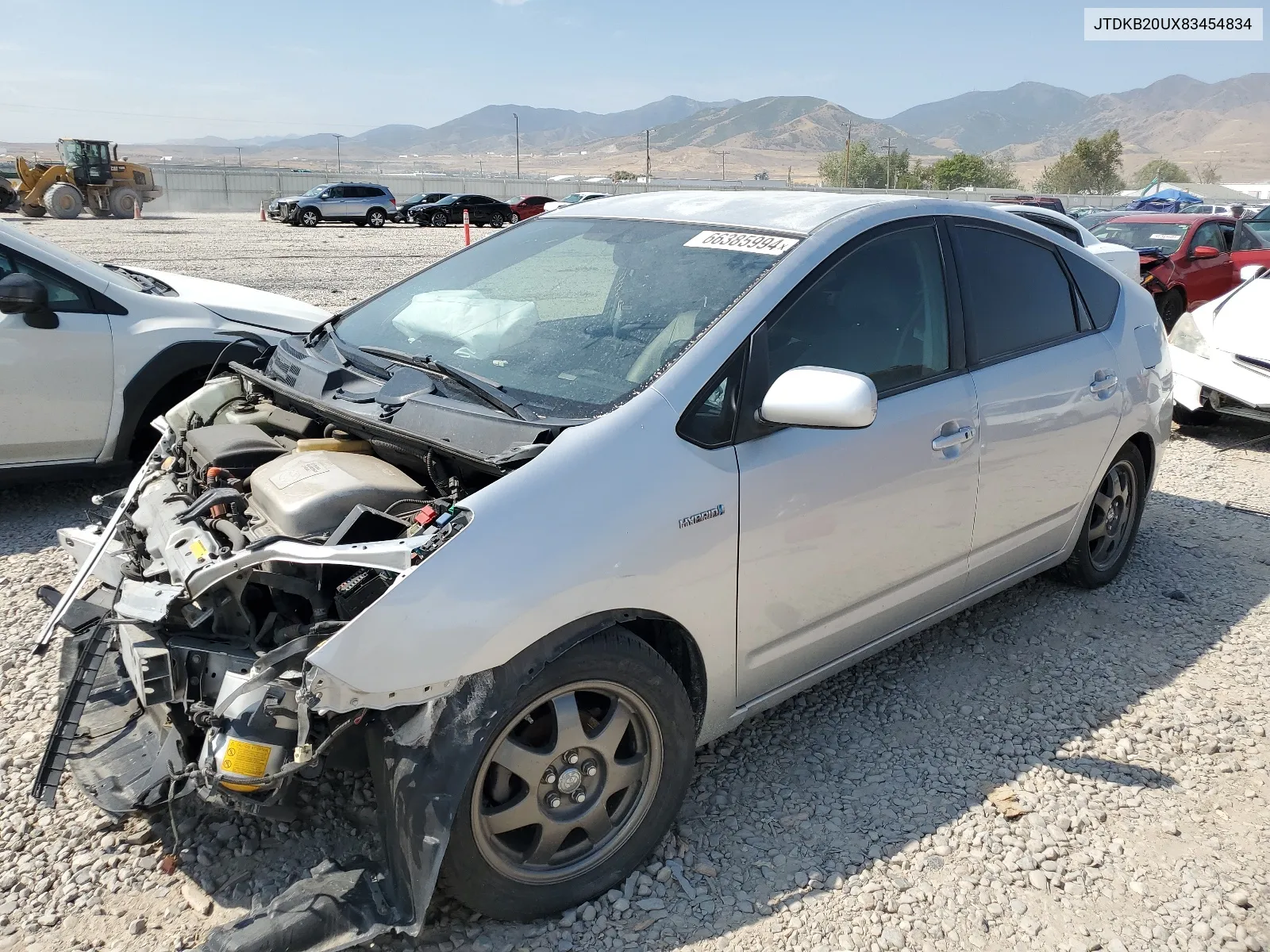 2008 Toyota Prius VIN: JTDKB20UX83454834 Lot: 66385994