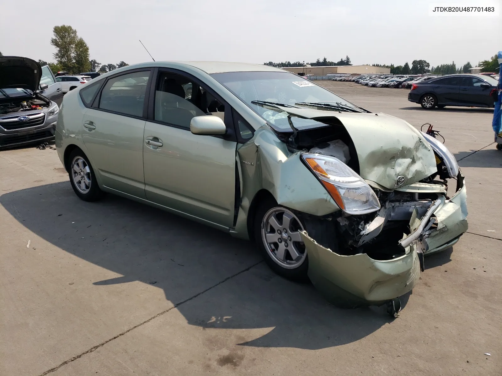 2008 Toyota Prius VIN: JTDKB20U487701483 Lot: 66432384