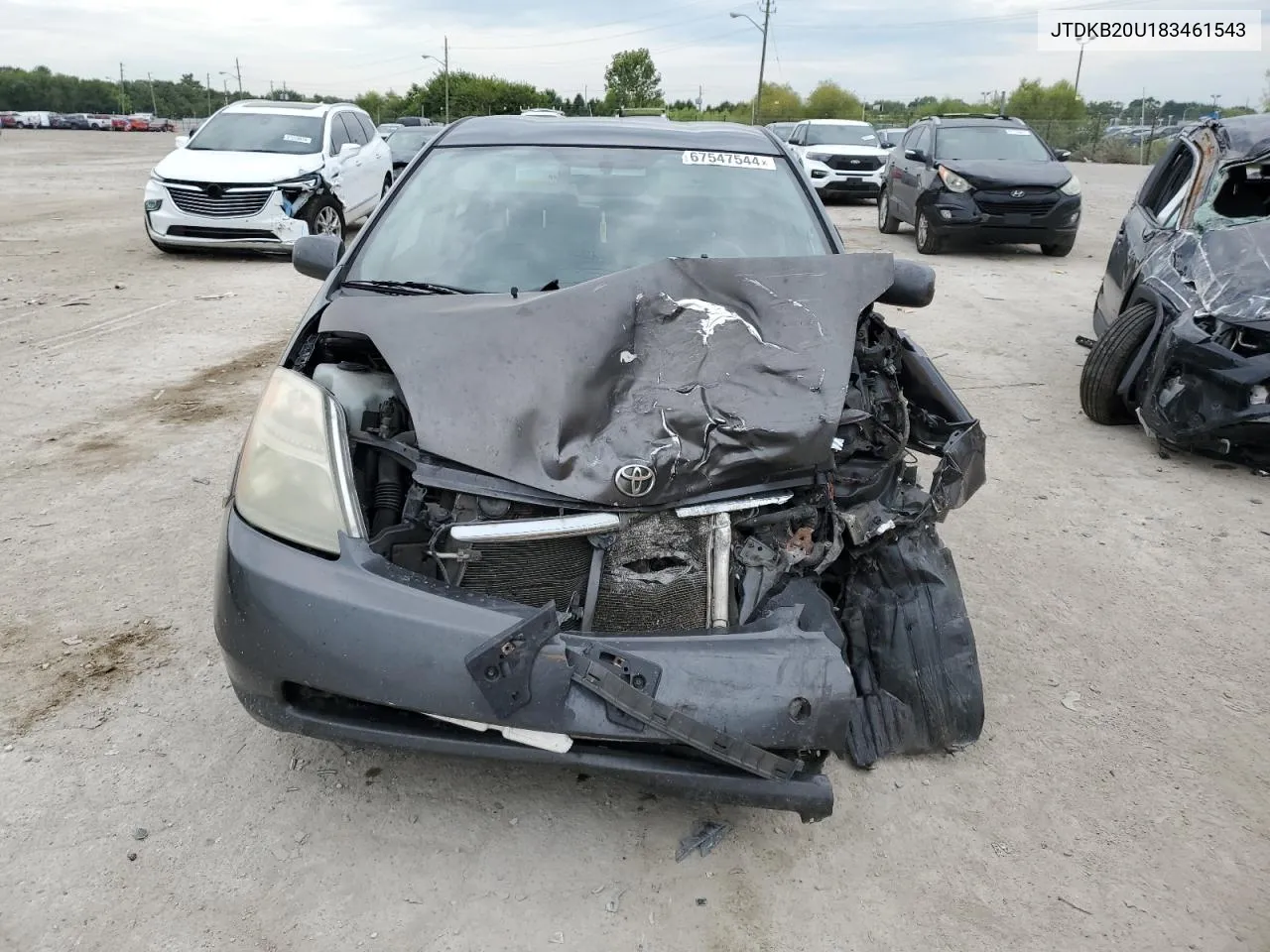 2008 Toyota Prius VIN: JTDKB20U183461543 Lot: 67547544