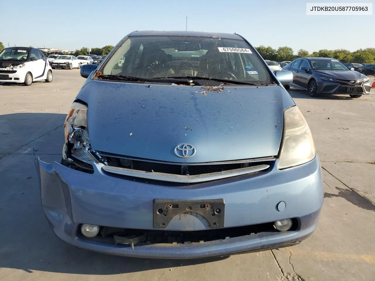 2008 Toyota Prius VIN: JTDKB20U587705963 Lot: 67590584