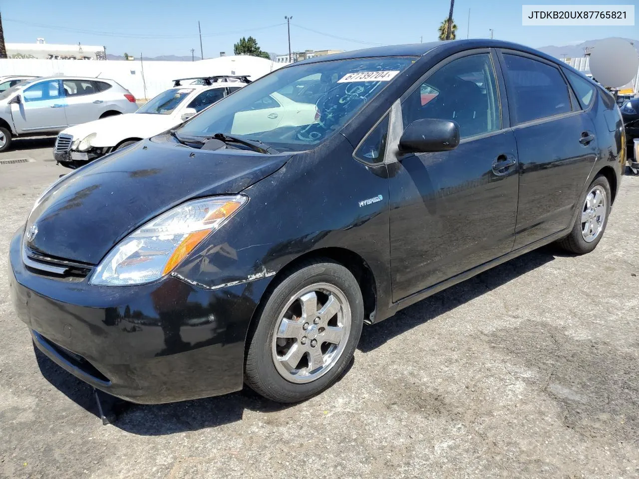 2008 Toyota Prius VIN: JTDKB20UX87765821 Lot: 67739704