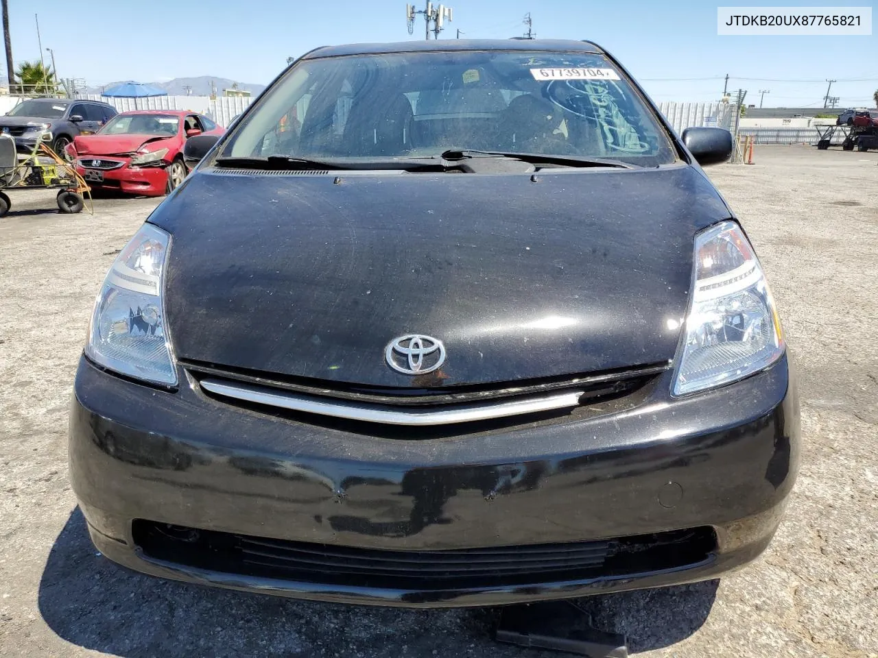 2008 Toyota Prius VIN: JTDKB20UX87765821 Lot: 67739704