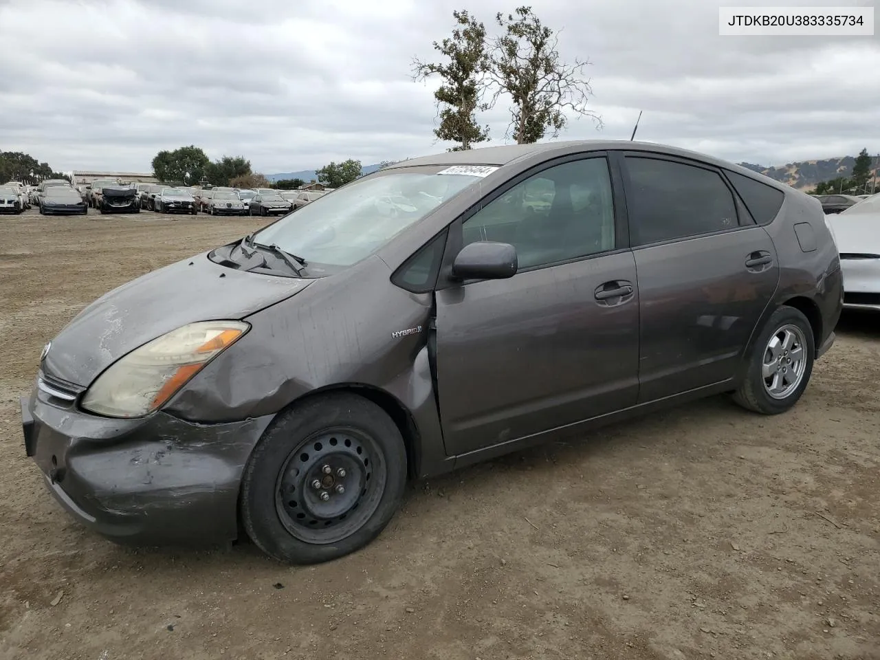 2008 Toyota Prius VIN: JTDKB20U383335734 Lot: 67756464