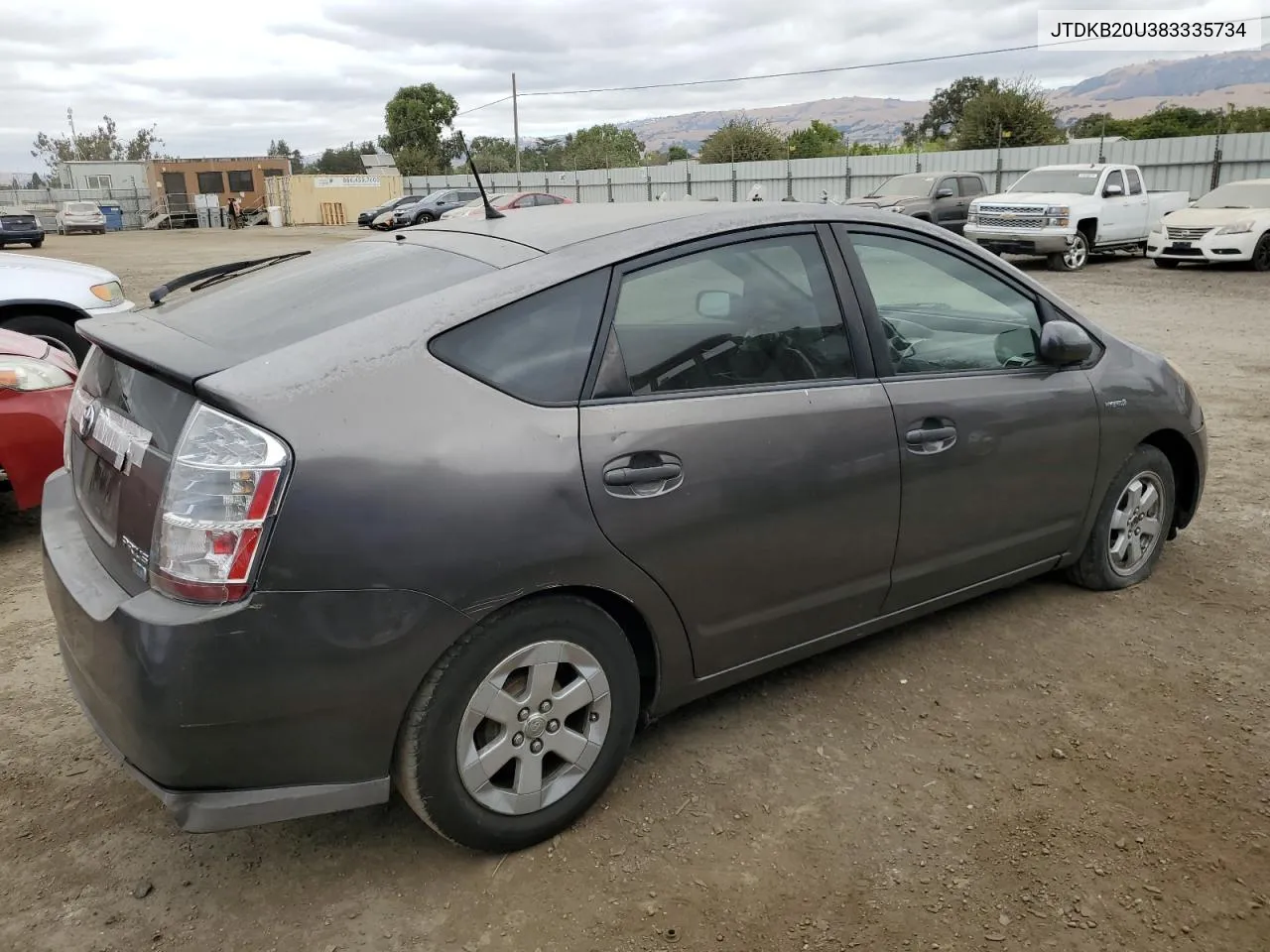 2008 Toyota Prius VIN: JTDKB20U383335734 Lot: 67756464