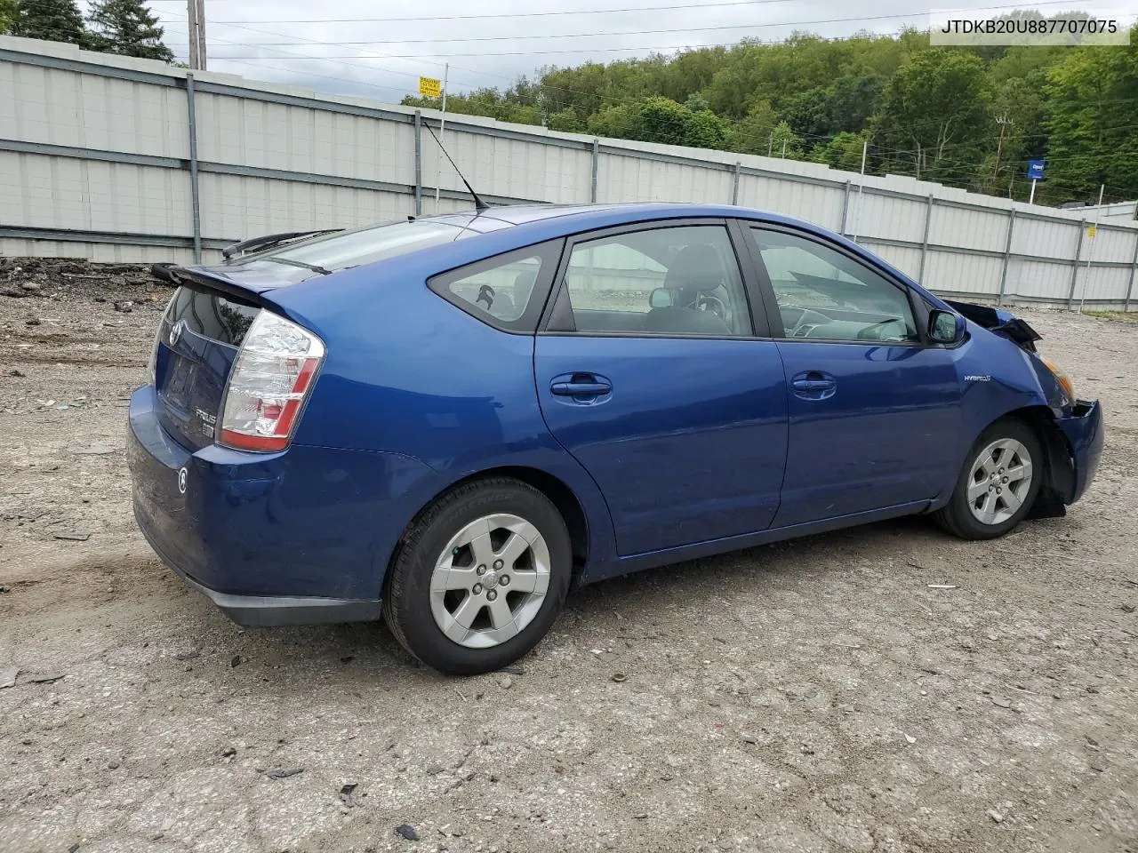 2008 Toyota Prius VIN: JTDKB20U887707075 Lot: 67983274