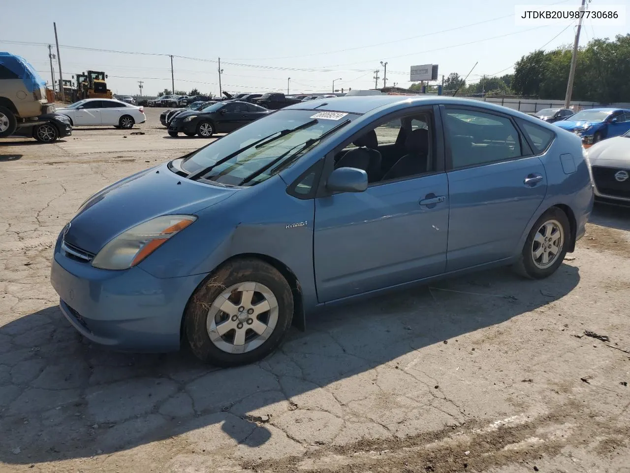 2008 Toyota Prius VIN: JTDKB20U987730686 Lot: 68069514