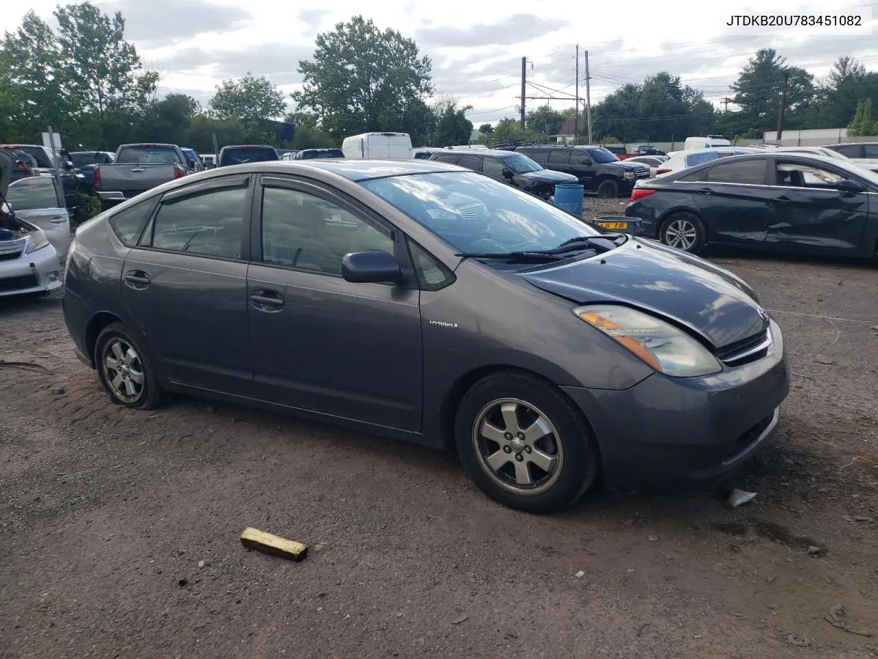 2008 Toyota Prius VIN: JTDKB20U783451082 Lot: 68241974