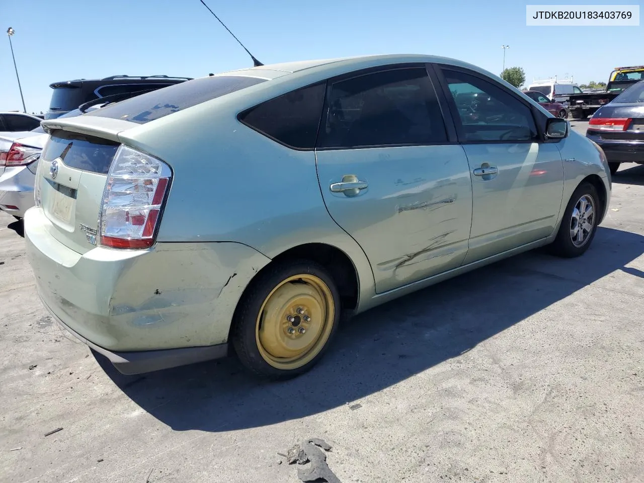 2008 Toyota Prius VIN: JTDKB20U183403769 Lot: 68343394