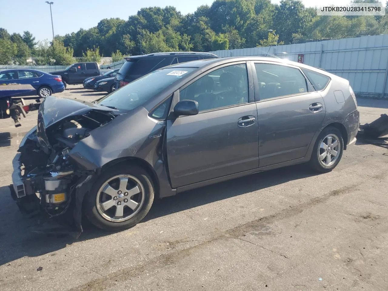 2008 Toyota Prius VIN: JTDKB20U283415798 Lot: 68634754