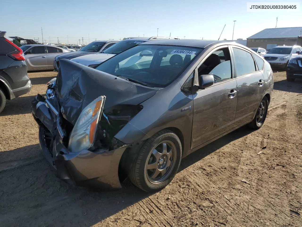 2008 Toyota Prius VIN: JTDKB20U083380405 Lot: 69304194