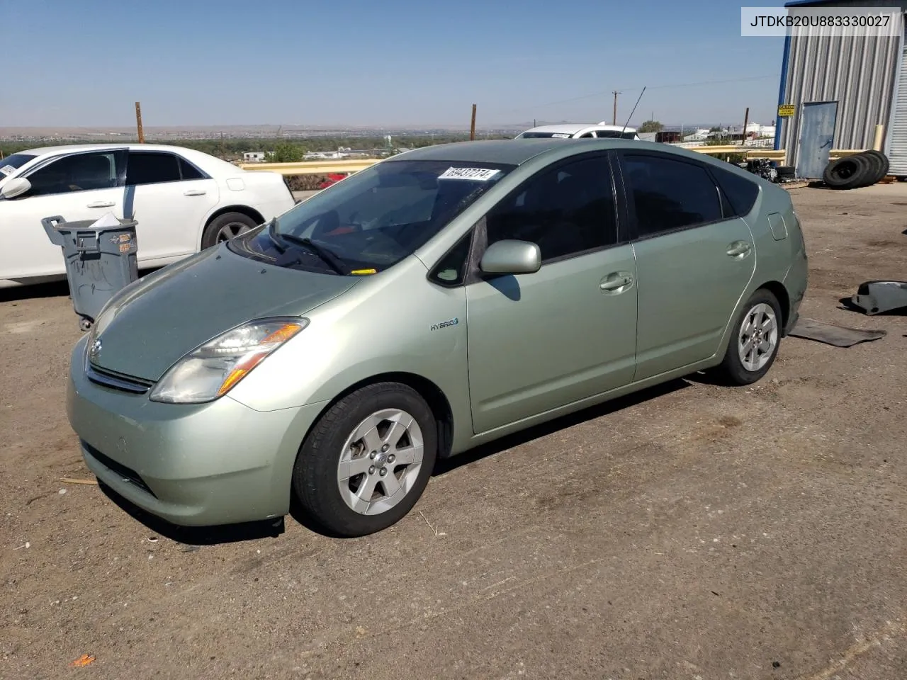 2008 Toyota Prius VIN: JTDKB20U883330027 Lot: 69437274