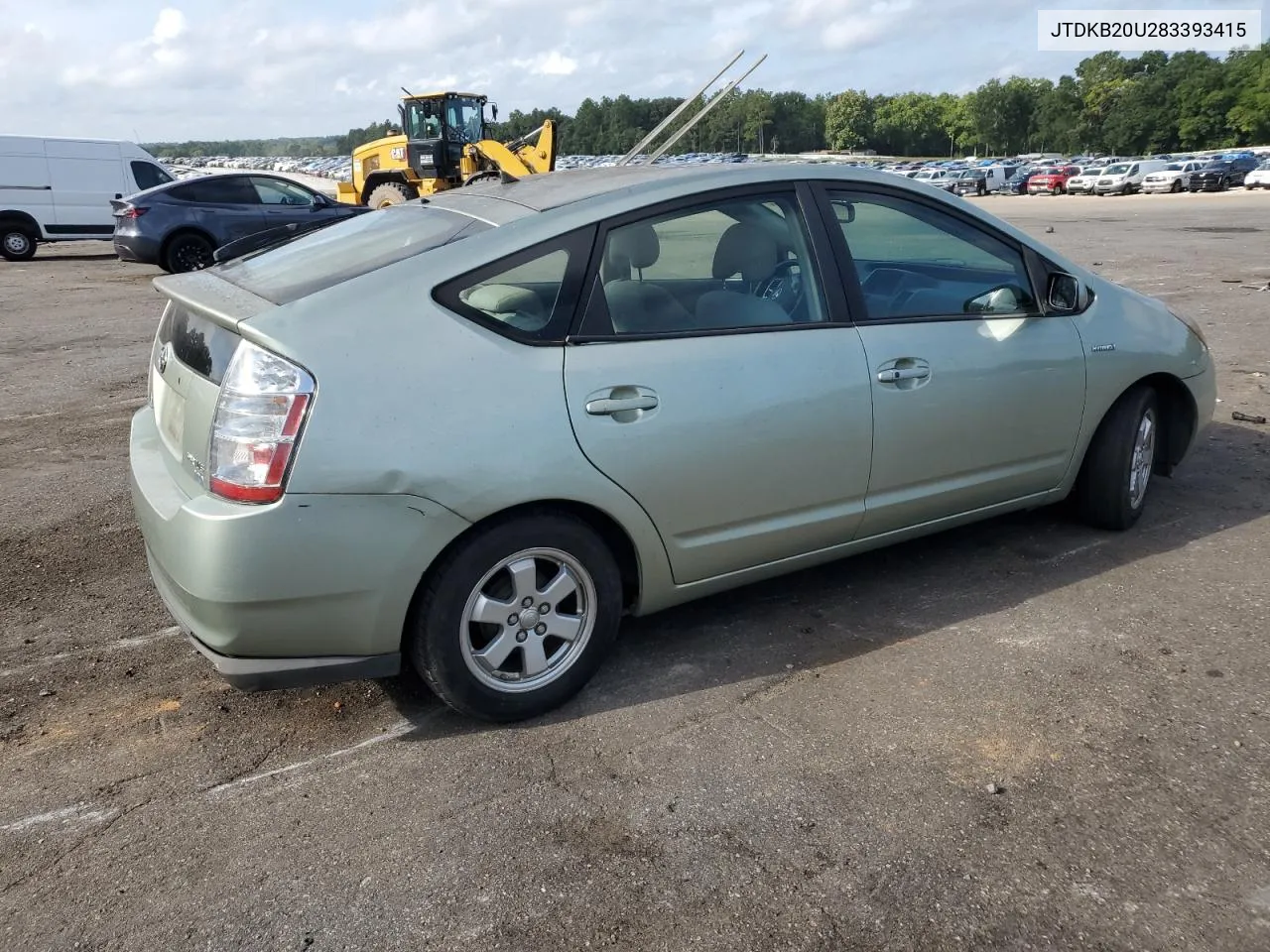 2008 Toyota Prius VIN: JTDKB20U283393415 Lot: 69505754