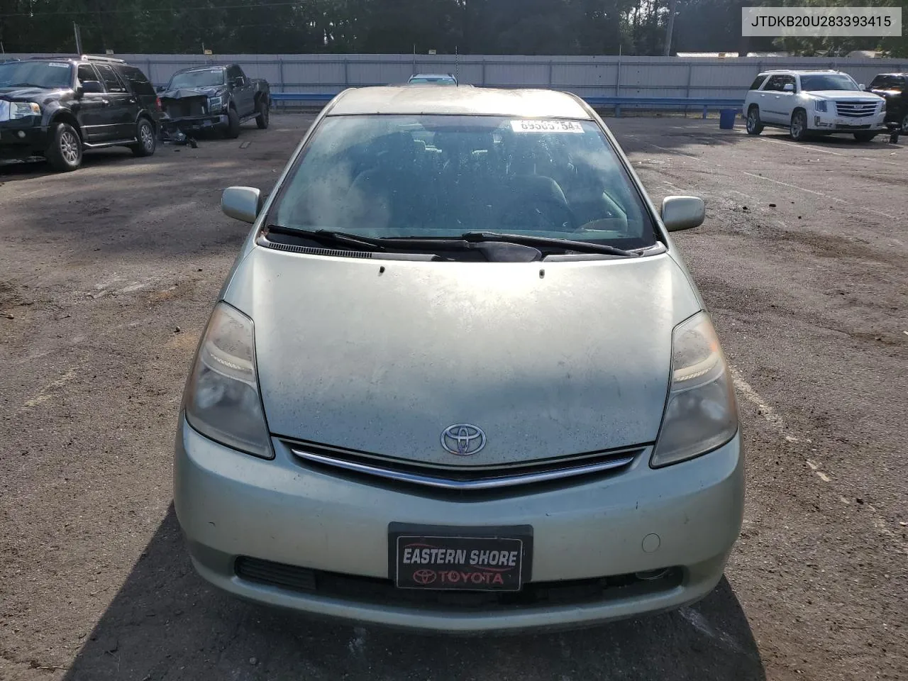 2008 Toyota Prius VIN: JTDKB20U283393415 Lot: 69505754