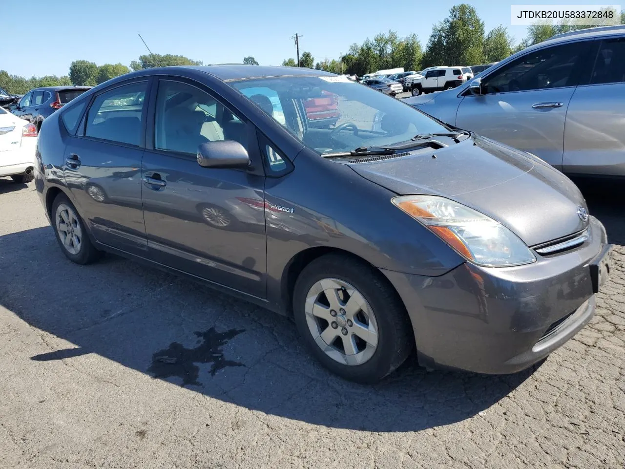 2008 Toyota Prius VIN: JTDKB20U583372848 Lot: 69525714