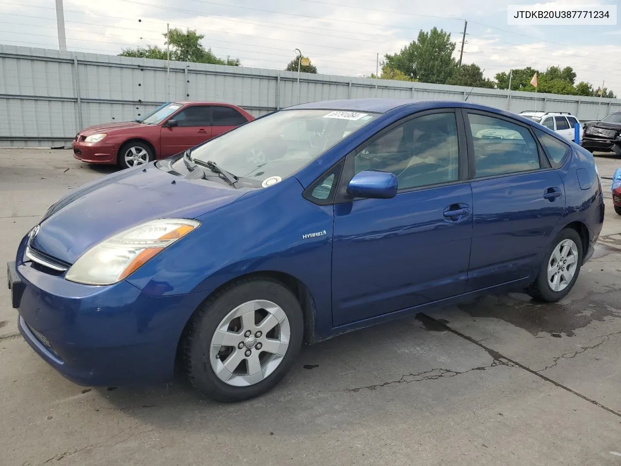 2008 Toyota Prius VIN: JTDKB20U387771234 Lot: 69791084