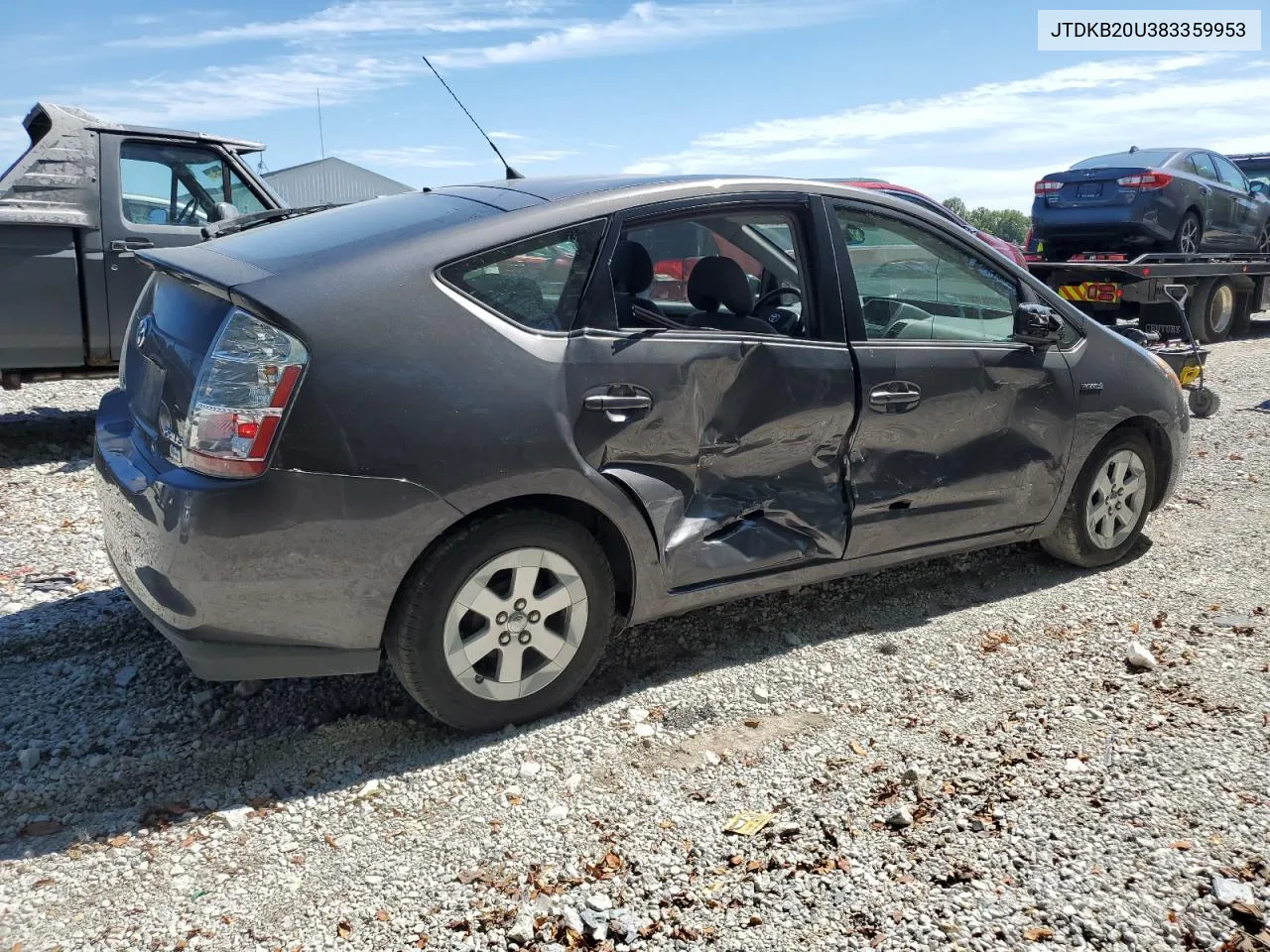 2008 Toyota Prius VIN: JTDKB20U383359953 Lot: 69834074