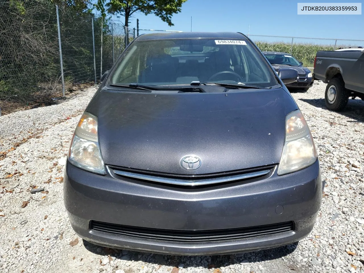 2008 Toyota Prius VIN: JTDKB20U383359953 Lot: 69834074