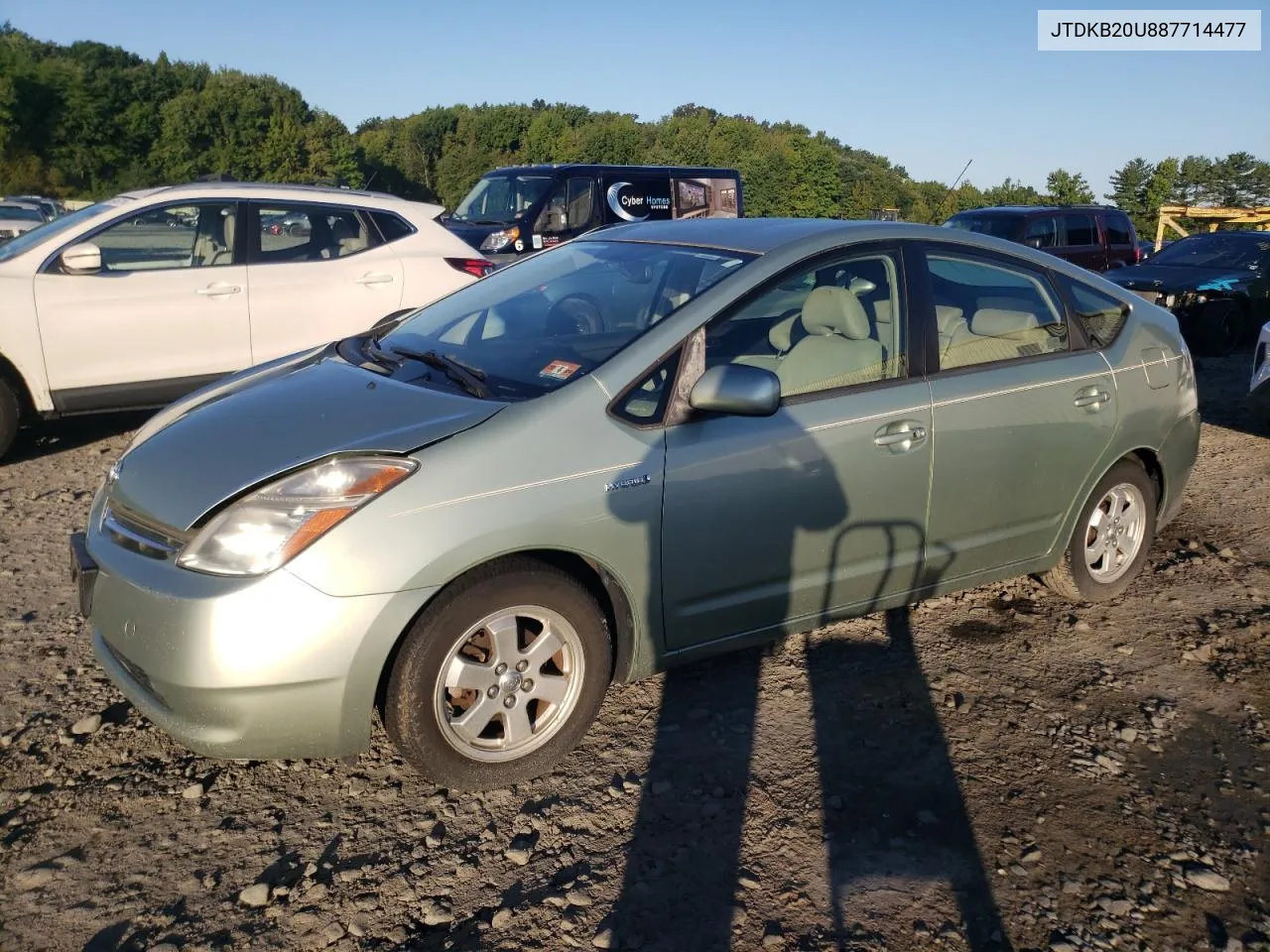 2008 Toyota Prius VIN: JTDKB20U887714477 Lot: 69984574