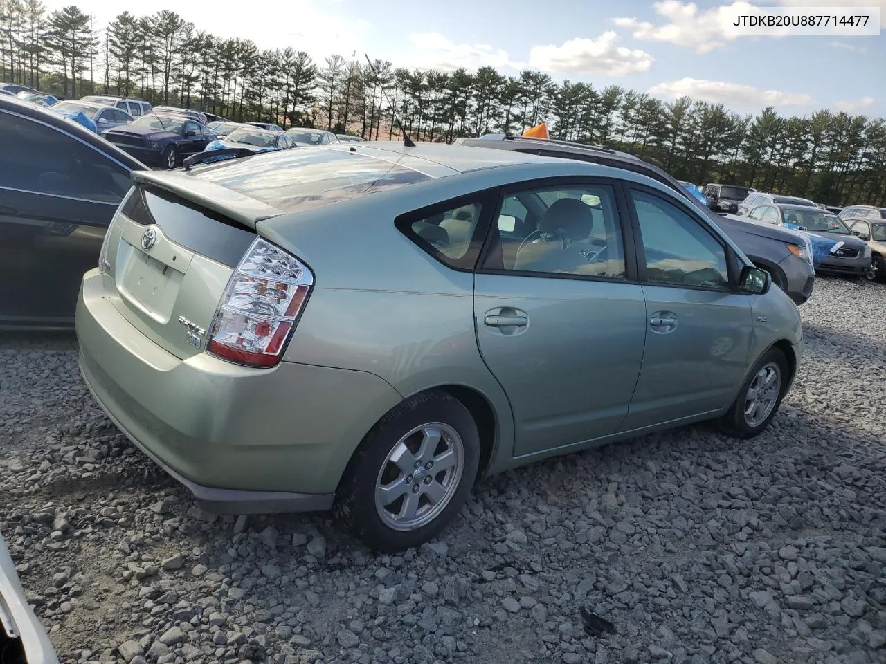 2008 Toyota Prius VIN: JTDKB20U887714477 Lot: 69984574