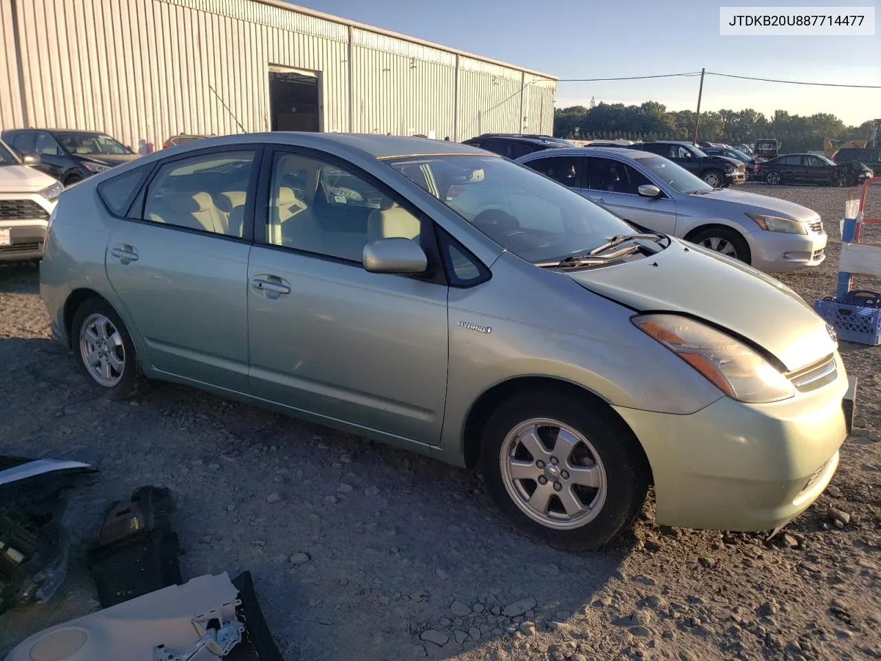 2008 Toyota Prius VIN: JTDKB20U887714477 Lot: 69984574