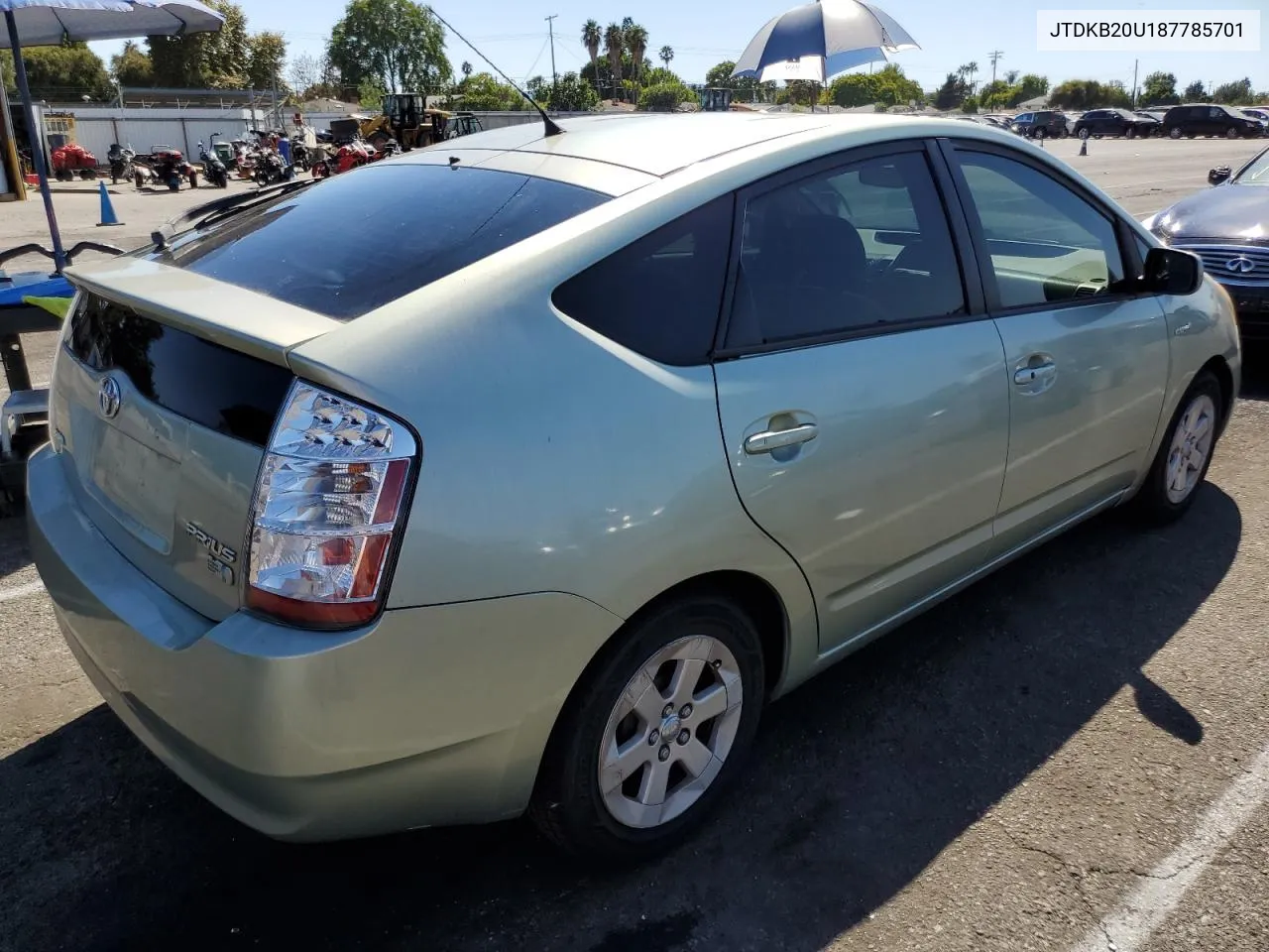 2008 Toyota Prius VIN: JTDKB20U187785701 Lot: 70060744