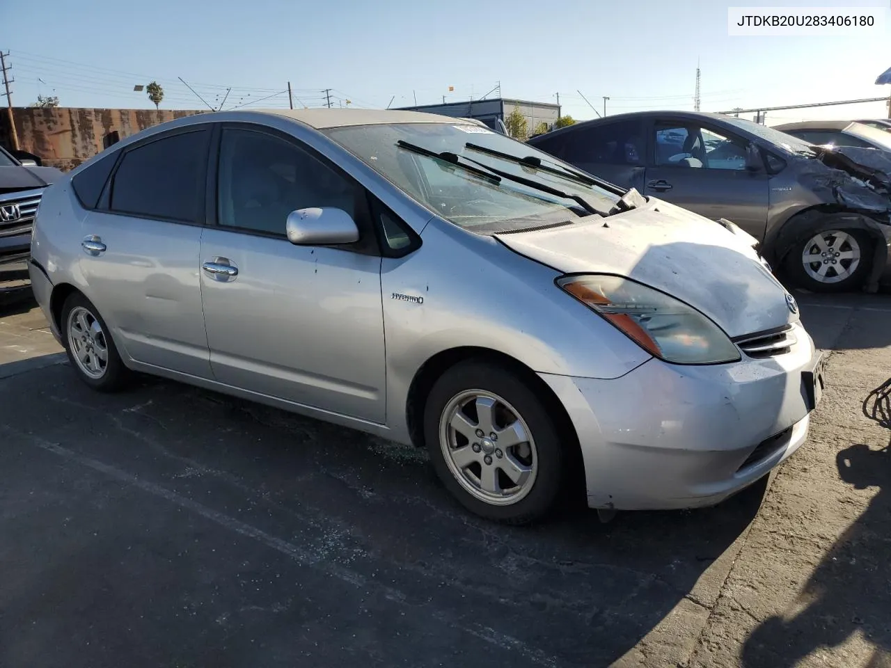 2008 Toyota Prius VIN: JTDKB20U283406180 Lot: 70131624