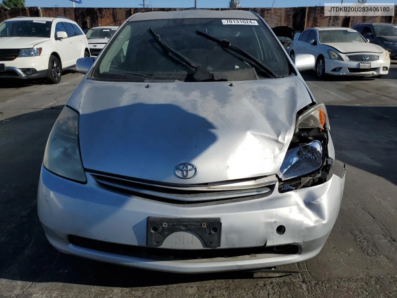 2008 Toyota Prius VIN: JTDKB20U283406180 Lot: 70131624