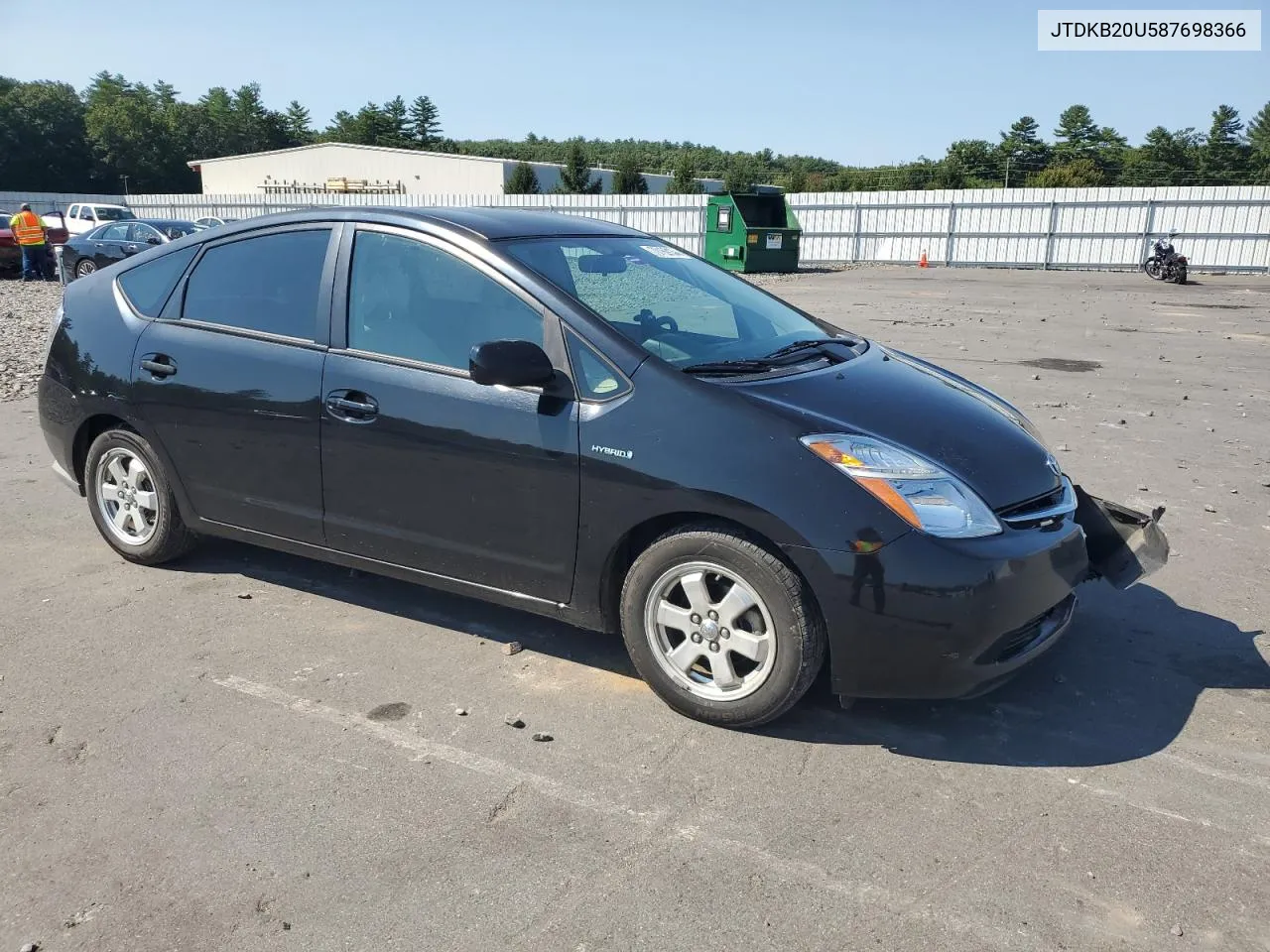 2008 Toyota Prius VIN: JTDKB20U587698366 Lot: 70169134