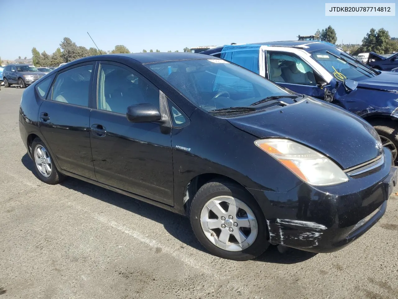 2008 Toyota Prius VIN: JTDKB20U787714812 Lot: 70247124