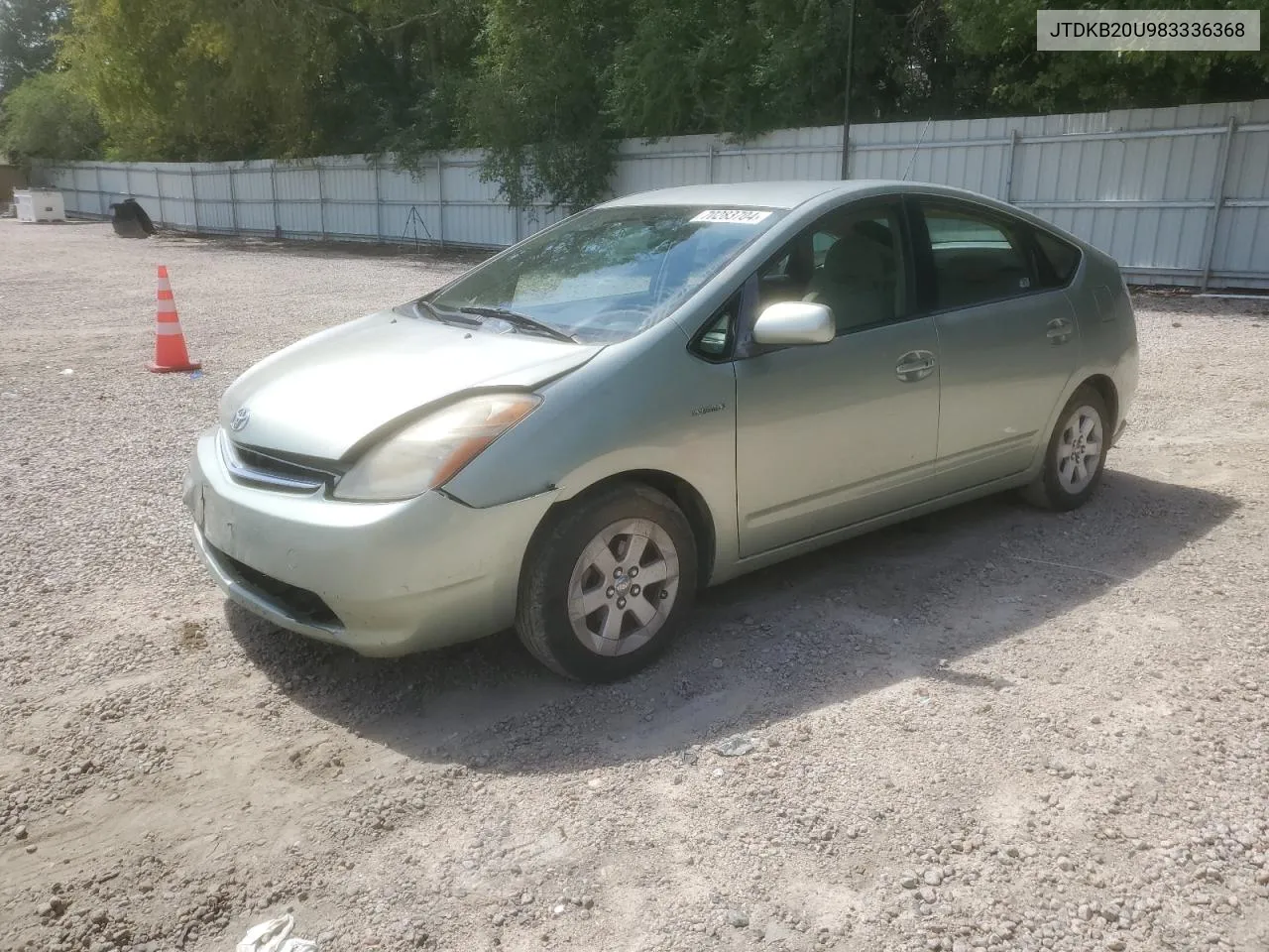 2008 Toyota Prius VIN: JTDKB20U983336368 Lot: 70283704