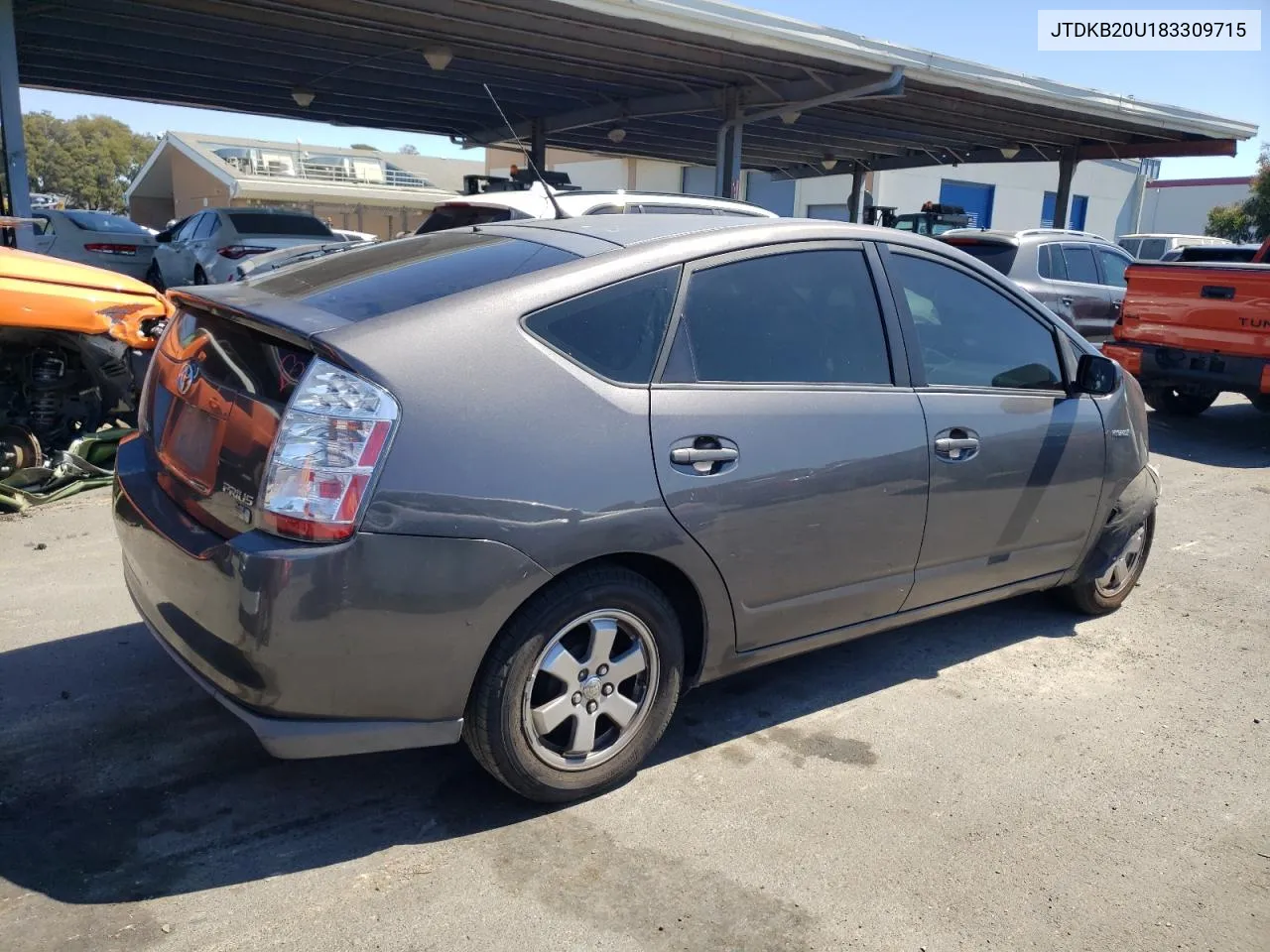 2008 Toyota Prius VIN: JTDKB20U183309715 Lot: 70491044