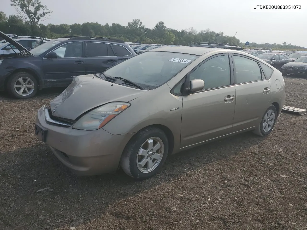 2008 Toyota Prius VIN: JTDKB20U883351072 Lot: 70713224