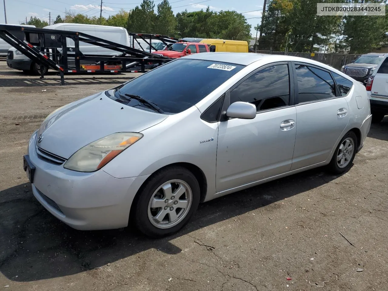 2008 Toyota Prius VIN: JTDKB20U283443245 Lot: 70723524