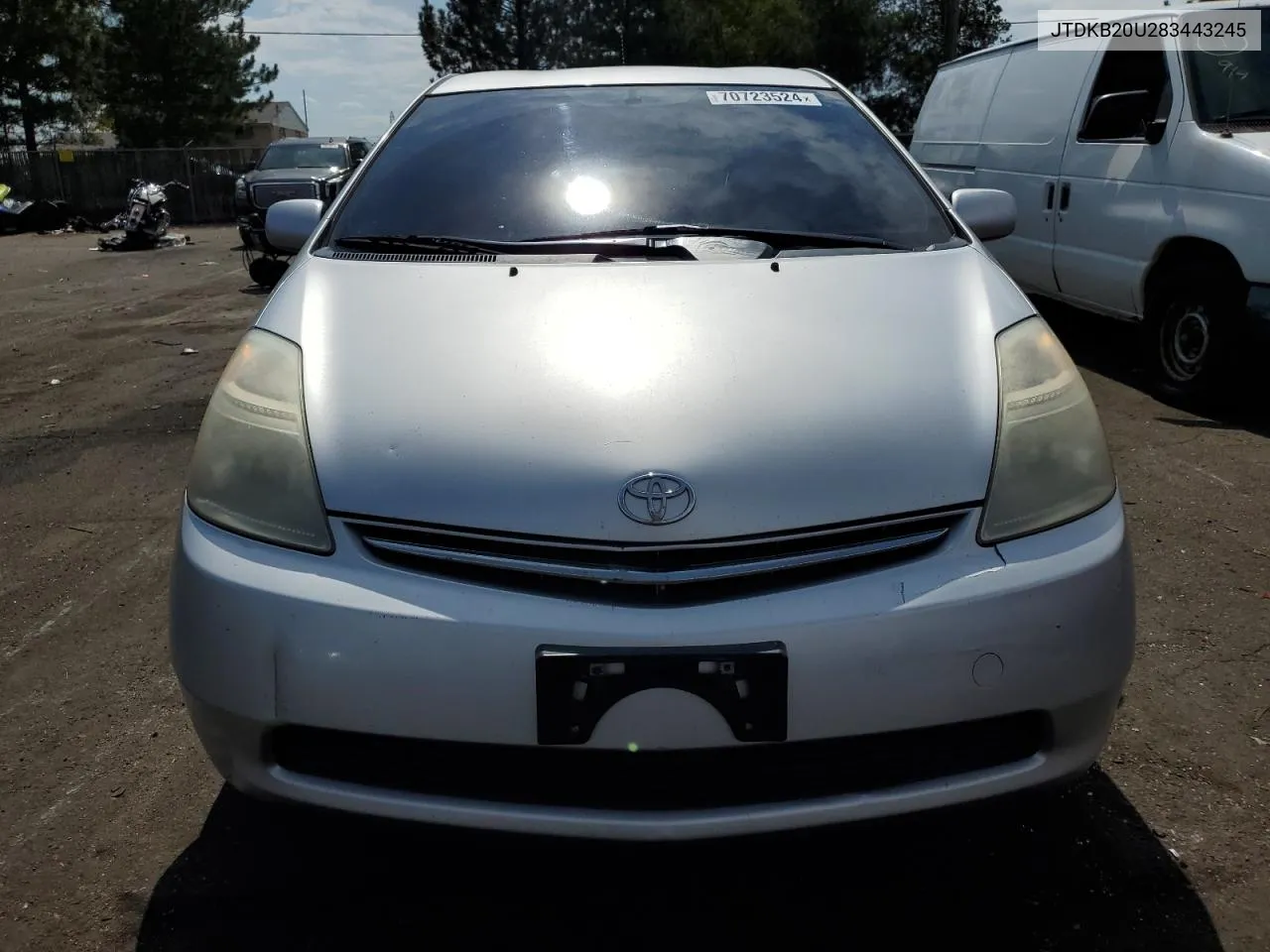 2008 Toyota Prius VIN: JTDKB20U283443245 Lot: 70723524