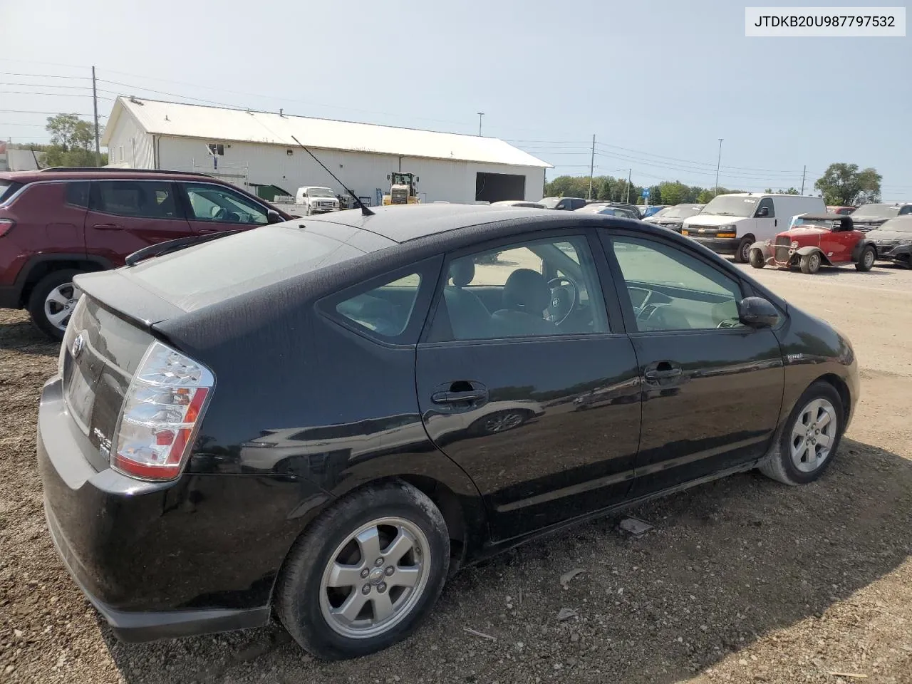 2008 Toyota Prius VIN: JTDKB20U987797532 Lot: 70781504