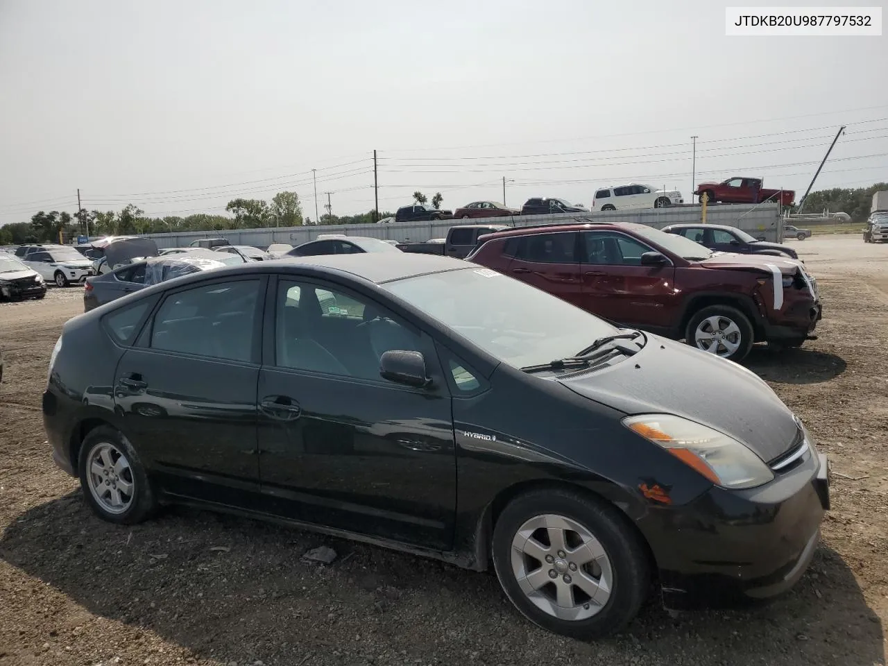 2008 Toyota Prius VIN: JTDKB20U987797532 Lot: 70781504