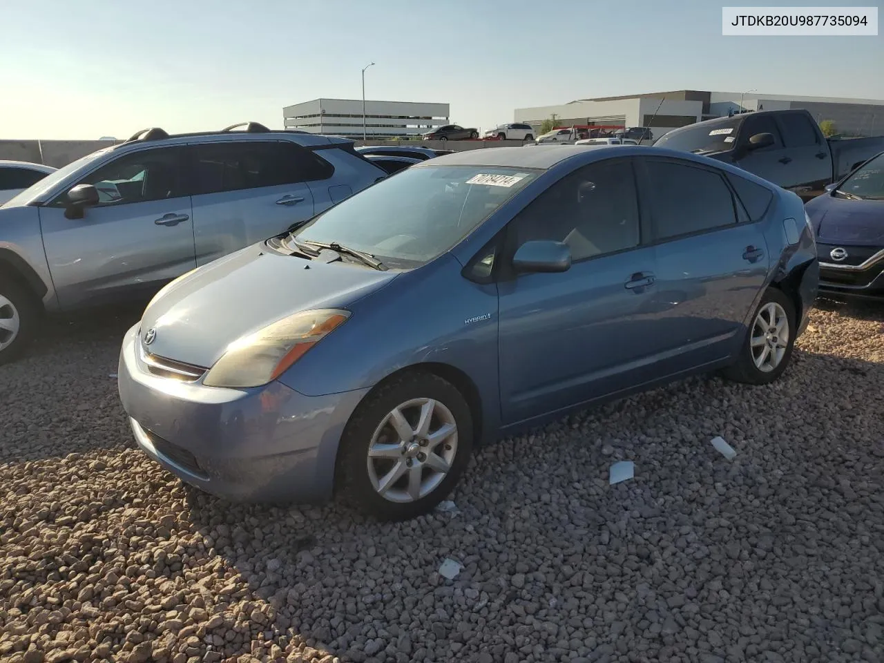 2008 Toyota Prius VIN: JTDKB20U987735094 Lot: 70784214