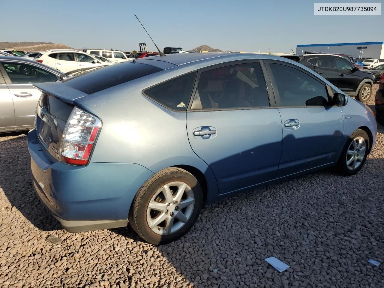 2008 Toyota Prius VIN: JTDKB20U987735094 Lot: 70784214