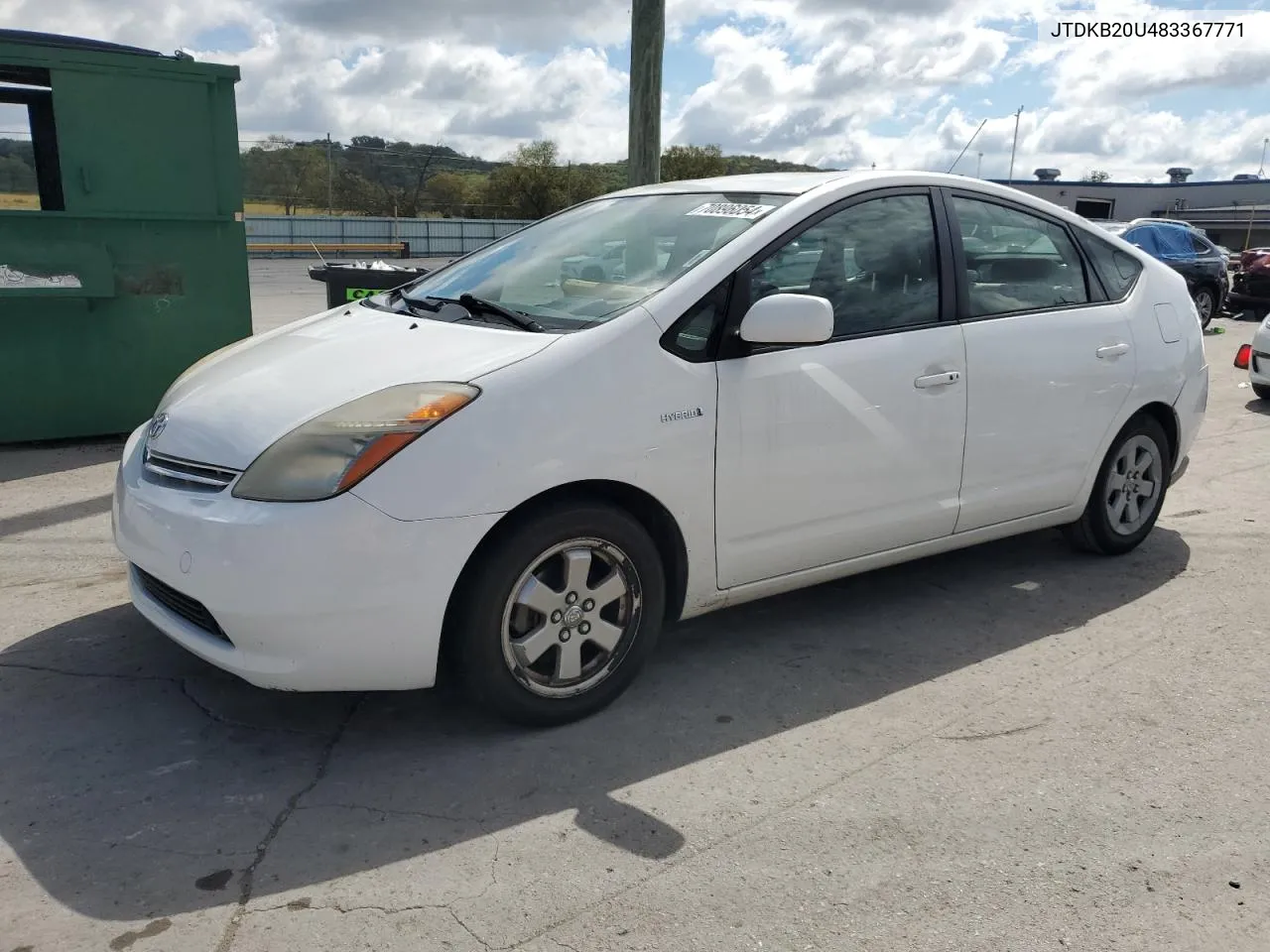 2008 Toyota Prius VIN: JTDKB20U483367771 Lot: 70896054