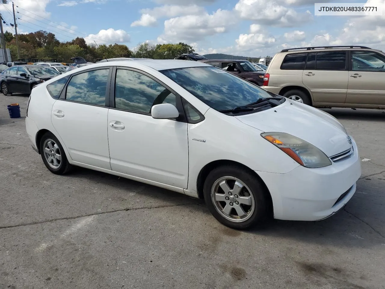 2008 Toyota Prius VIN: JTDKB20U483367771 Lot: 70896054