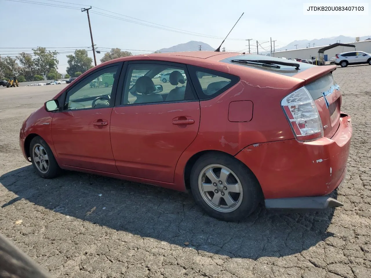 2008 Toyota Prius VIN: JTDKB20U083407103 Lot: 70969604